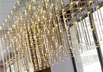 fancy light fixture MGD Lawyers interior